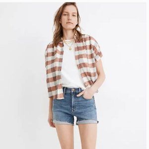 Madewell High Waist Denim Shorts - Blue